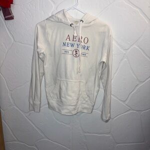 Aeropostale White Hoodie Sweater